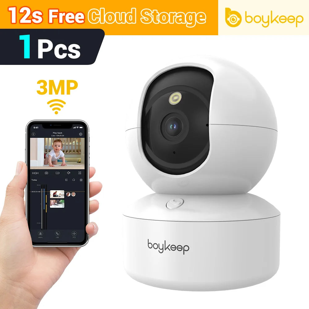 BoyKeep 3MP 5G/2.4GHz WiFi Indoor Home Security