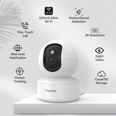 BoyKeep 3MP 5G/2.4GHz WiFi Indoor Home Security