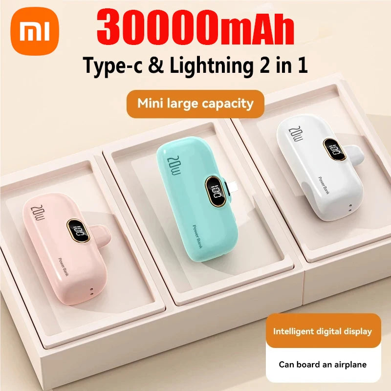 Xiaomi 30000mAh Power Bank Portable Mobile Phone Charger