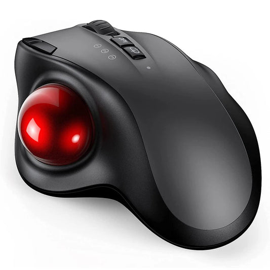 Trackball Wireless Mouse Rechargeable Bluetooth 2.4G